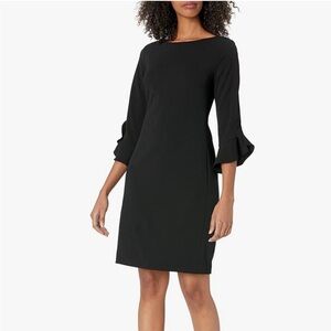 Karl Lagerfeld for Long Tall Sally | Black Tulip Sleeve Dress